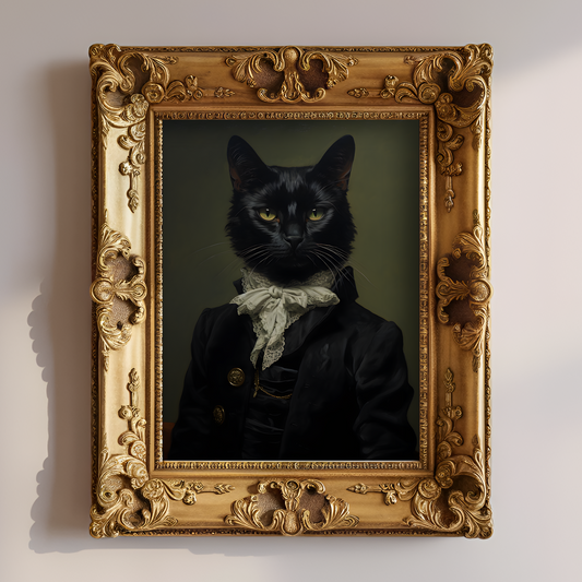 Gothic Cat In Suit